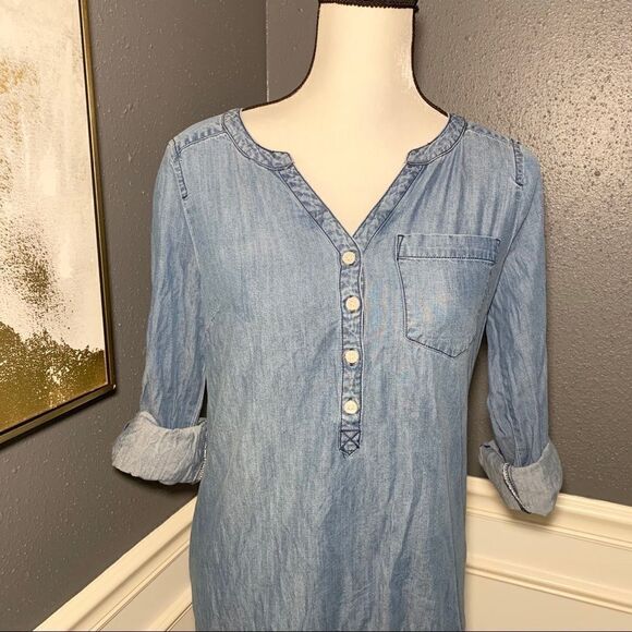 Express chambray denim shirt dress - Picture 3 of 4
